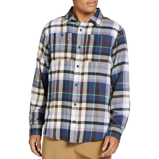 Alpine Design Mens Brushed Flannel Long Sleeve Shirt-King Winter Plaid Size XL