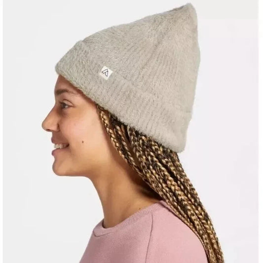 Alpine Design Women's Fuzzy Rib Beanie- Taupe - One Size
