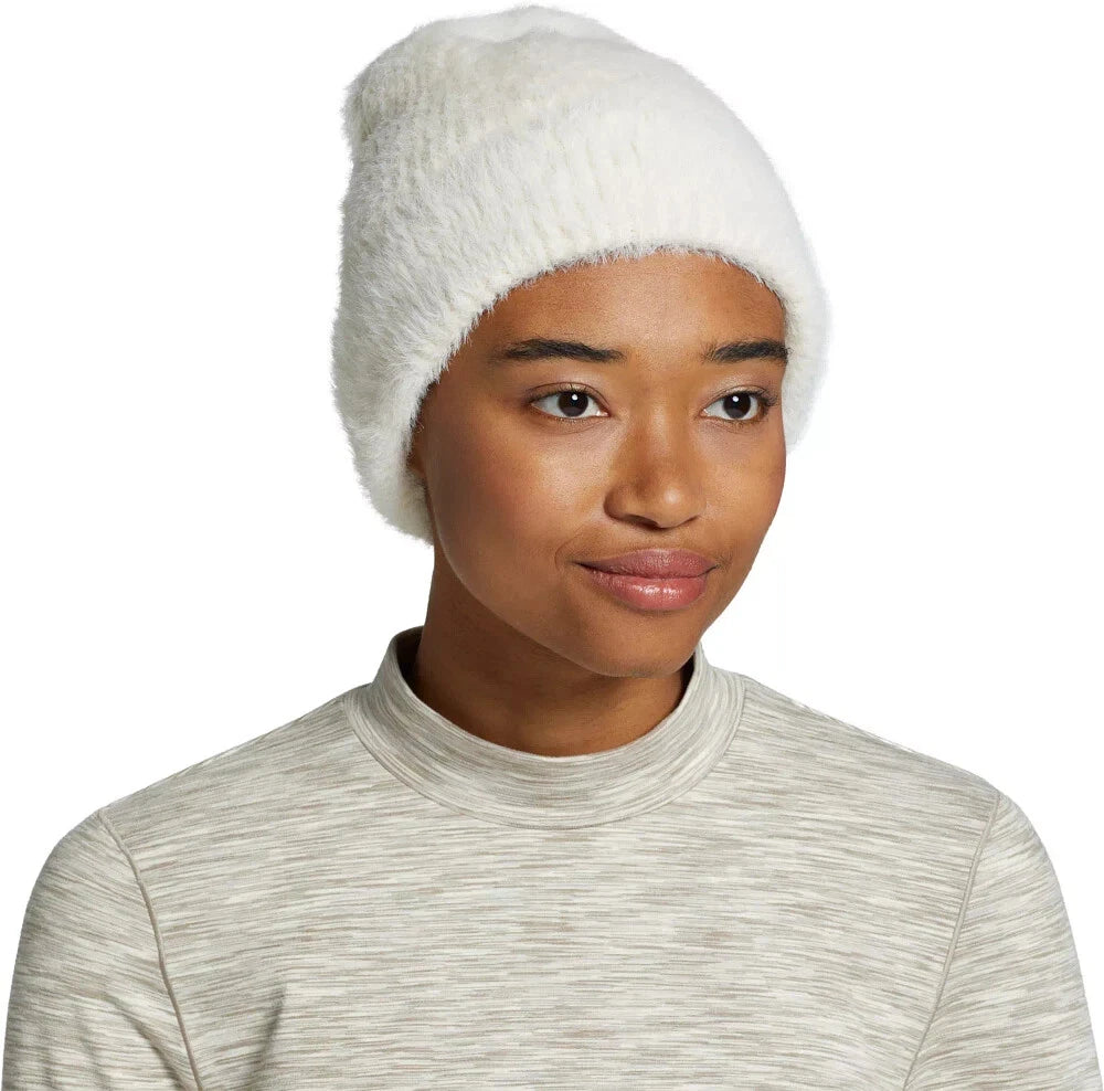 Alpine Alpine Design Women's Fuzzy Rib Beanie, Cream, One Size