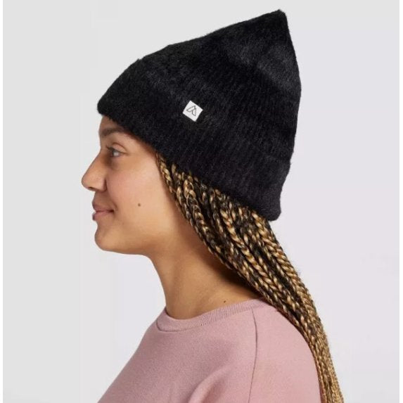 Alpine Design Women's Fuzzy Rib Black Beanie Size One Size
