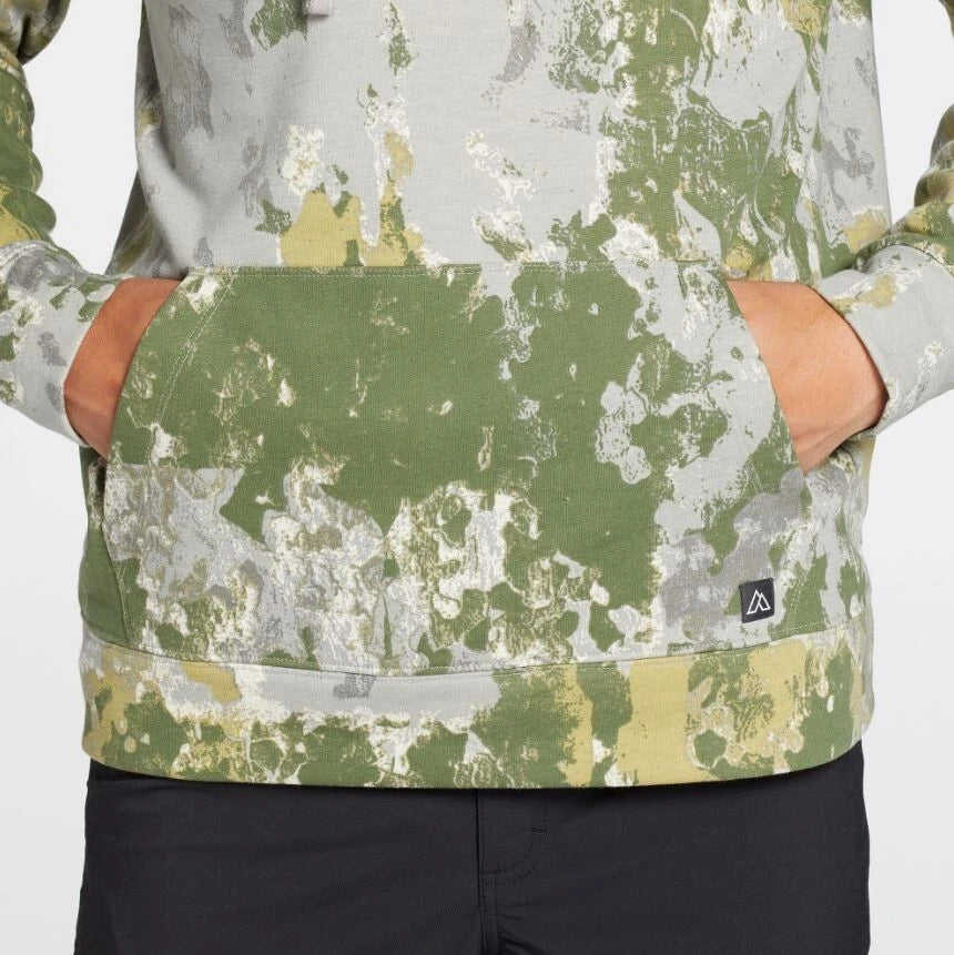 Alpine design men’s hooded sweatshirt Sycamore tree Moss print Size XXL
